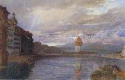Alfred William Hunt,RWS Lucerne (mk46) oil painting picture wholesale